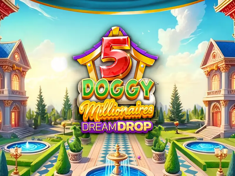 Capa do jogo 5 Doggy Millionaires Dream Drop no A585bet